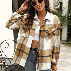 Tan/Brown/Creme Shacket